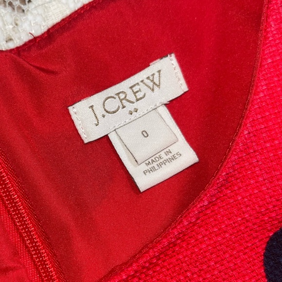J. Crew Red and Black Polka Dot Mini Dress - Picture 6 of 6
